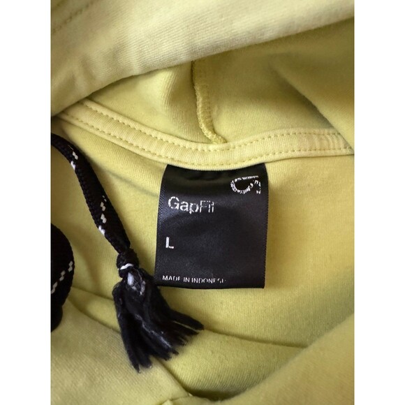 Hoodie Lime Green Gap fit size Large - Picture 3 of 5